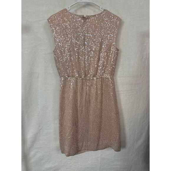 BN #164 J.Crew Size 2 Gold blush Sleeveless Dress Elegant Cocktail Party Dress - Picture 4 of 4